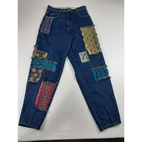 VTG 80S Z FOR ZIP CODE TAPER LEG JEANS SZ 10 - Picture 1 of 5